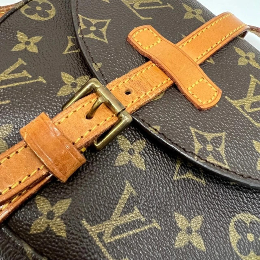 Louis Vuitton Shoulder Chantilly Leather Bag Brown Monogram